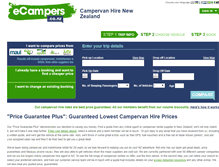 Tablet Screenshot of ecampers.co.nz