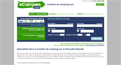 Desktop Screenshot of fr.ecampers.co.nz